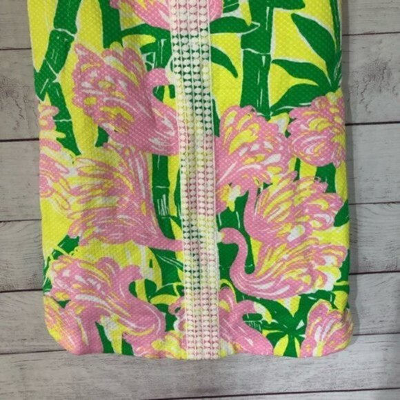 NEW Lilly Pulitzer for Target Flamingo Fan Dance Girls Shift Dress L - Picture 5 of 7